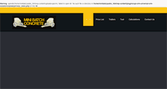 Desktop Screenshot of minibatchconcrete.com